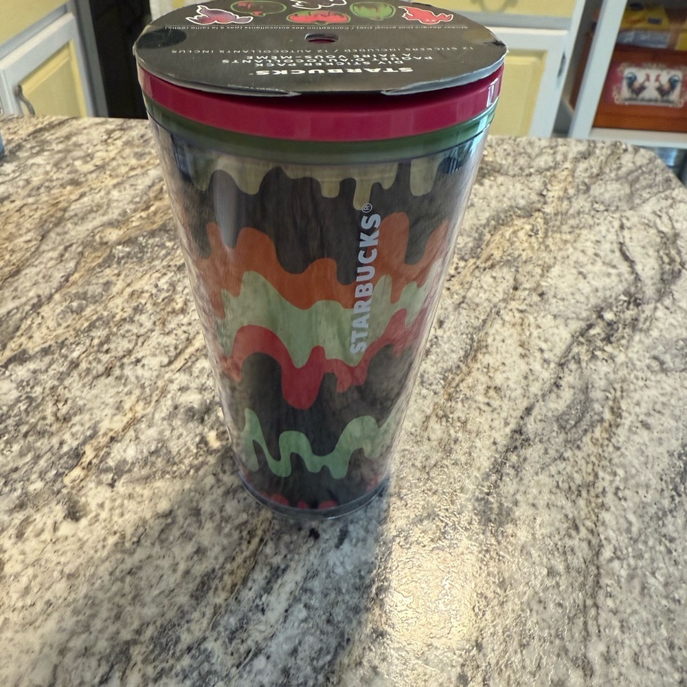 Starbucks Multicolor Wavy Tumbler